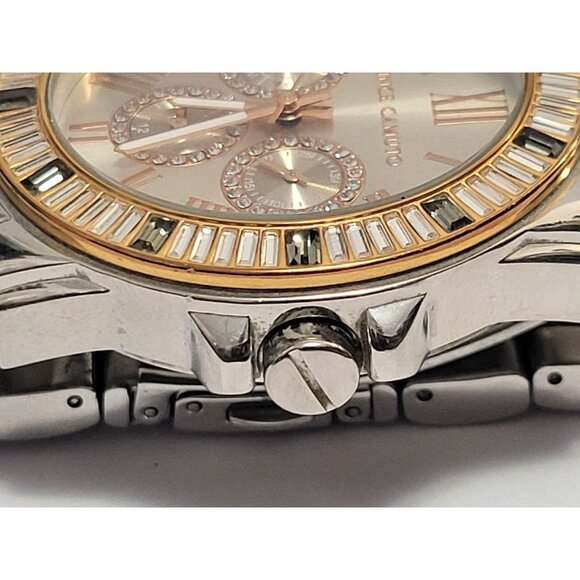 Vince Camuto Swarovski Crystal Bracelet Watch Silver-Tone Women’s Multi-Function - Picture 7 of 14
